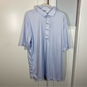 Collars & Co Dress Collar Polo Shirt Grid Pattern Semi-Spread Classic 2XL relax